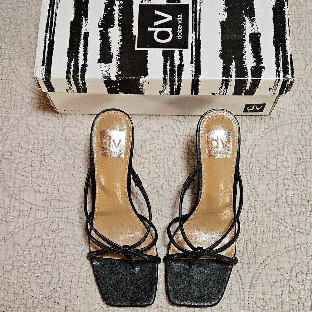 Dolce Vita Black Strappy Sandals Low Heel. NWT